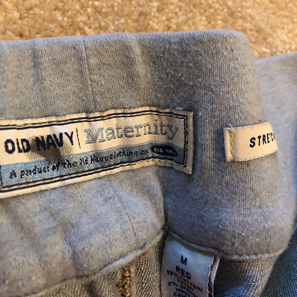 Crop stretch maternity jeans size 8 - Picture 2 of 2